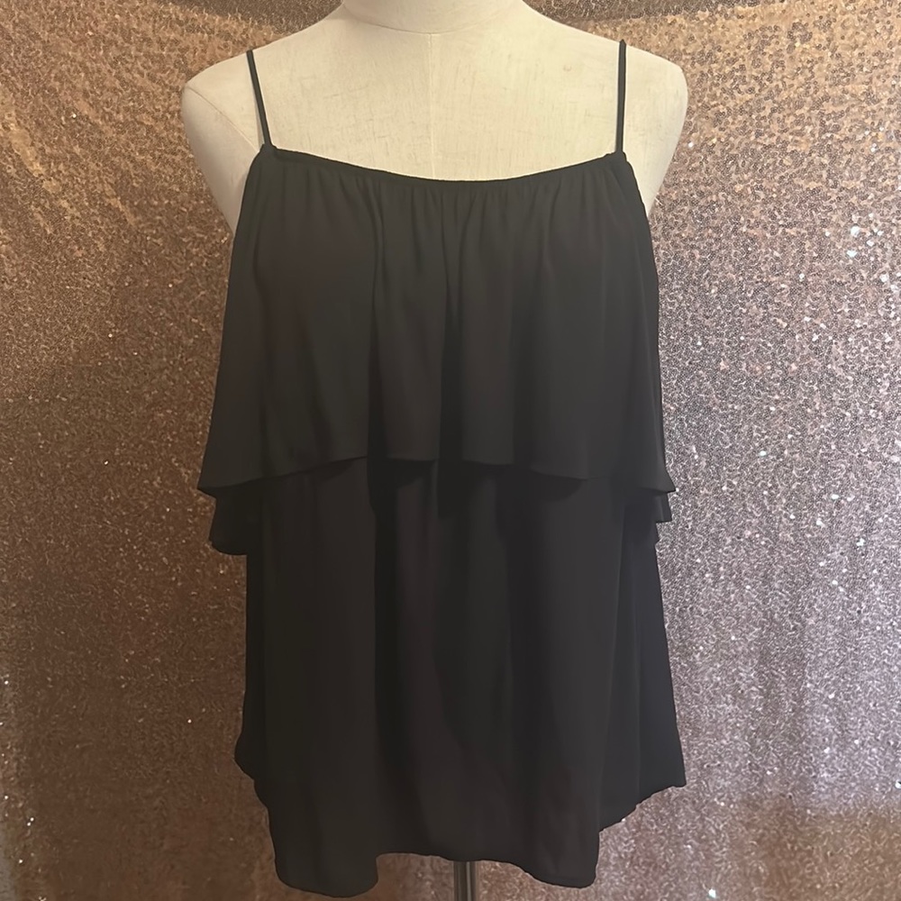 Lush black camisole blouse (large)